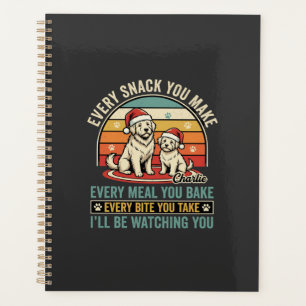 Christmas Dog Lovers Snack Watching Planner