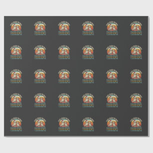 Christmas Dog Lovers Snack Watching Wrapping Paper