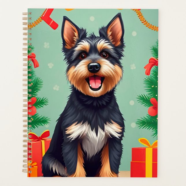 🎁Christmas Dog Planner Cute Holiday Gift ✨ (Front)