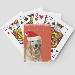 Christmas Dog Playing Cards