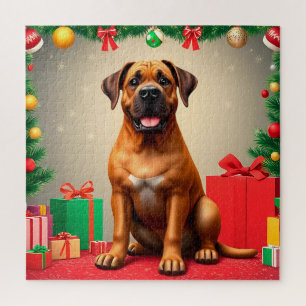 Christmas Dog Puzzle For Kids And Family Fun