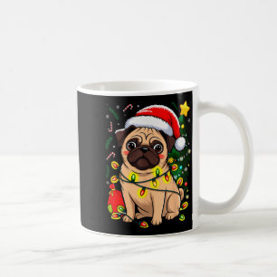 Christmas Dog Santa Clause Pug Puppy X-mas  Coffee Mug