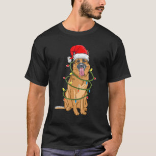 Christmas Dog Shirt, Christmas German Shepherd Paj T-Shirt