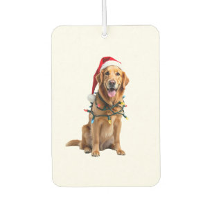 Christmas Dog Shirt, Christmas Golden retriever Pa Air Freshener