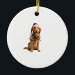 Christmas Dog Shirt, Christmas Golden retriever Pa Ceramic Ornament<br><div class="desc">Christmas Dog Shirt,  Christmas Golden retriever Pajama 3</div>