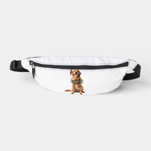 Christmas Dog Shirt, Christmas Golden retriever Pa Fanny Pack