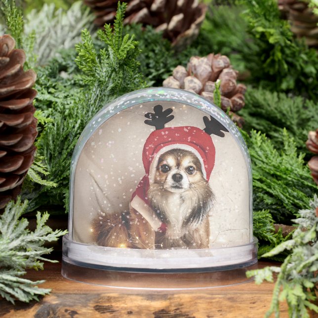 Christmas Dog Snow Globe (Winter)