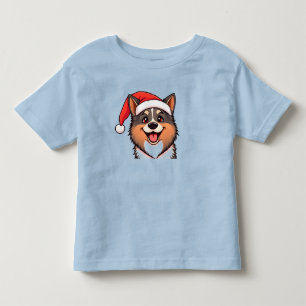 Christmas dog toddler t-shirt