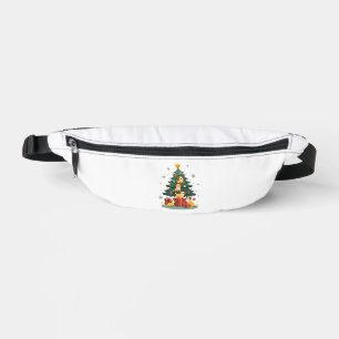 Christmas Dog Tree T-Shirt Cute Funny Puppy Dogs X Fanny Pack