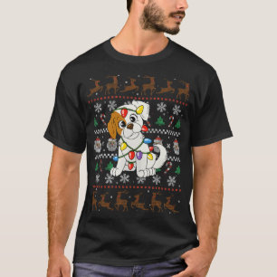Christmas Dog with Fairy Lights T-Shirt