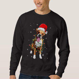 Christmas Dog Xmas Boxer Pajama Men Women Sweatshirt
