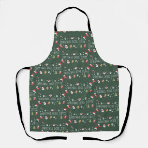 Christmas Dogs Coffee Mom Cozy Winter Pet Lover Apron