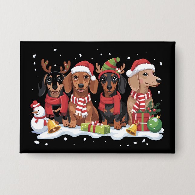 Christmas Dogs Dachshund Lover Dog Mom  (Front)