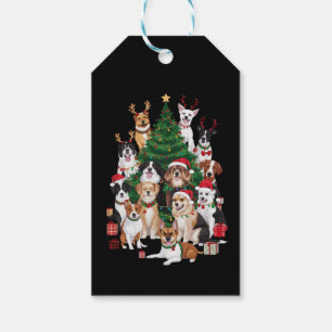 Christmas Dogs Dog Lover Holiday Dog Mom Gift Tags