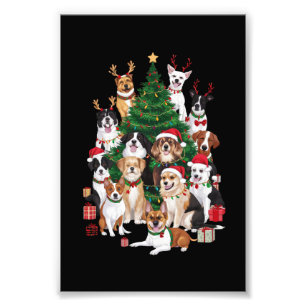 Christmas Dogs Dog Lover Holiday Dog Mom  Photo Print