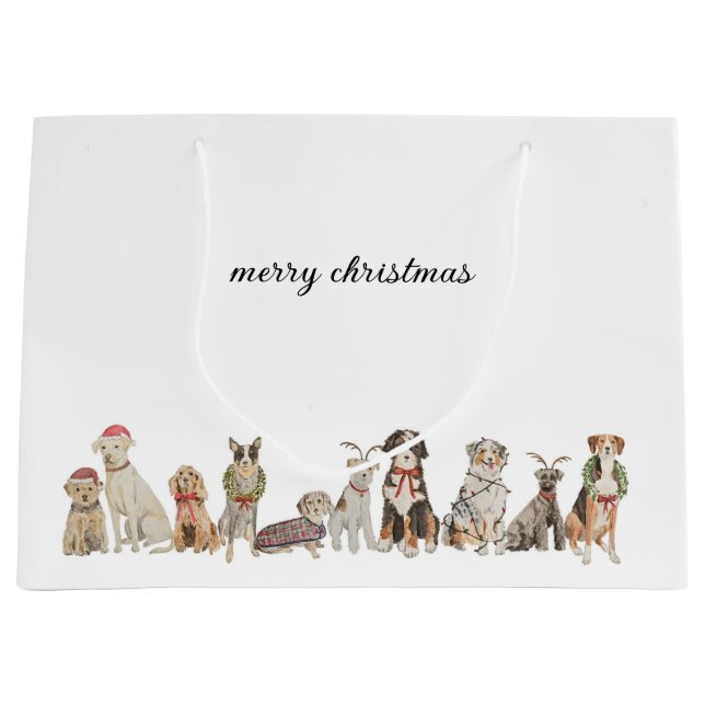 Christmas dogs gift bag (Front)