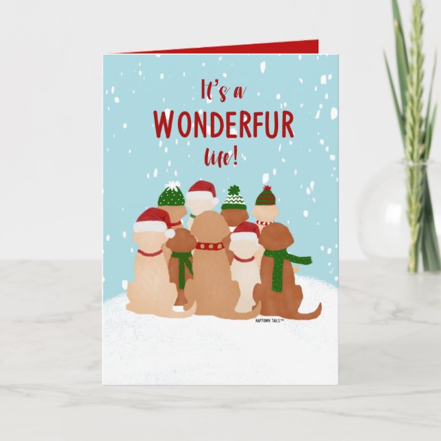 Christmas Dogs Greeting Card (Front)