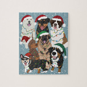 Christmas Dogs Jigsaw Puzzle