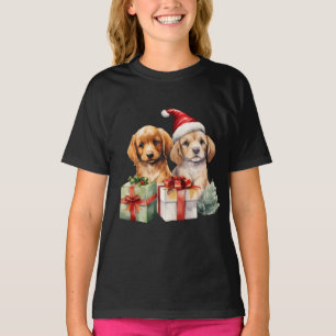 Christmas Dogs With Gifts  T-Shirt