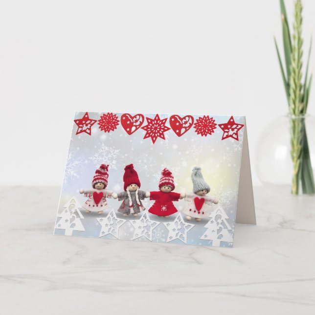 christmas dolls greeting cards (Front)
