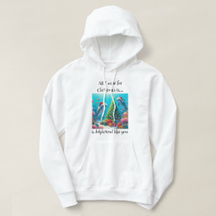 Christmas Dolphin T-Shirt Hoodie