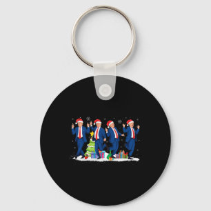 Christmas Donald Trump President 2024 Dancing Funn Keychain