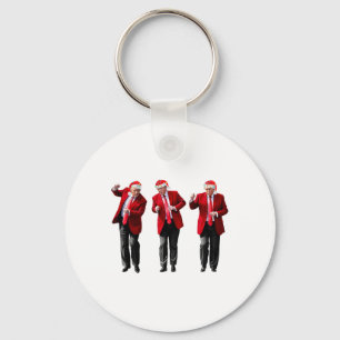 Christmas Donald Trump President 2024 Dancing Funn Keychain