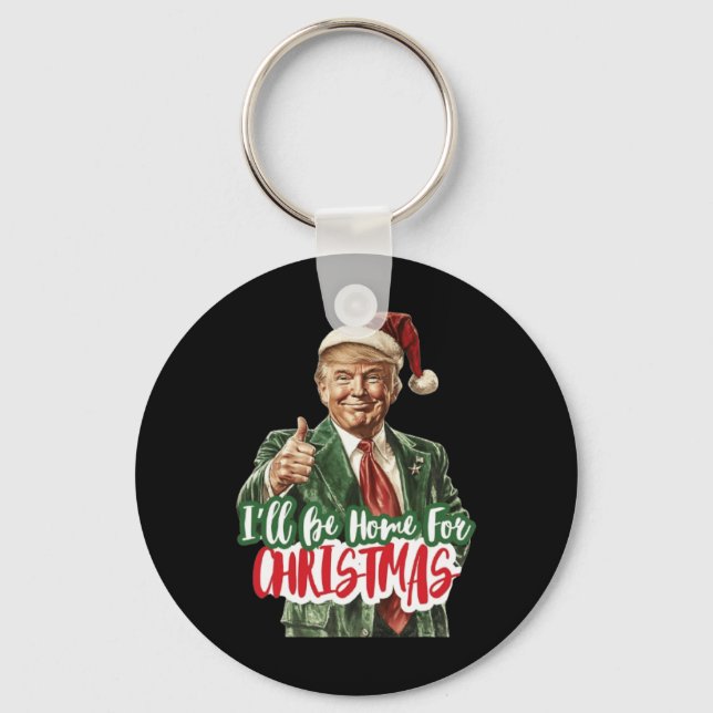 Christmas Donald Trump President 2024 Dancing Funn Keychain (Front)