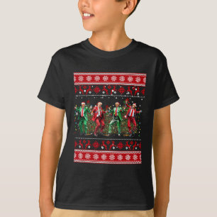 Christmas Donald Trump President 2024 Dancing Funn T-Shirt