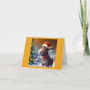 Christmas Donkey 1 Holiday Card