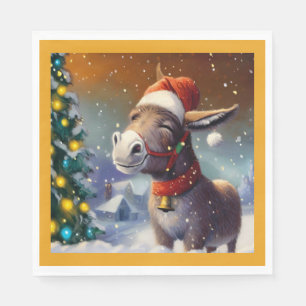 Christmas Donkey 1 Napkin