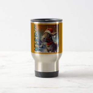 Christmas Donkey 1 Travel Mug