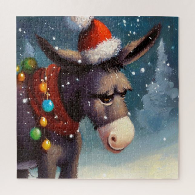 Christmas Donkey (2) Jigsaw Puzzle (Vertical)