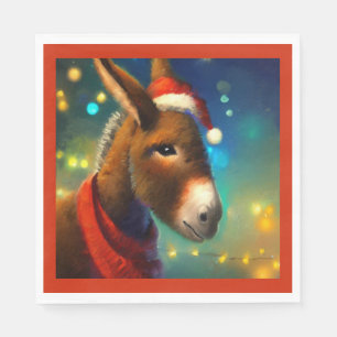 Christmas Donkey 3 Napkin