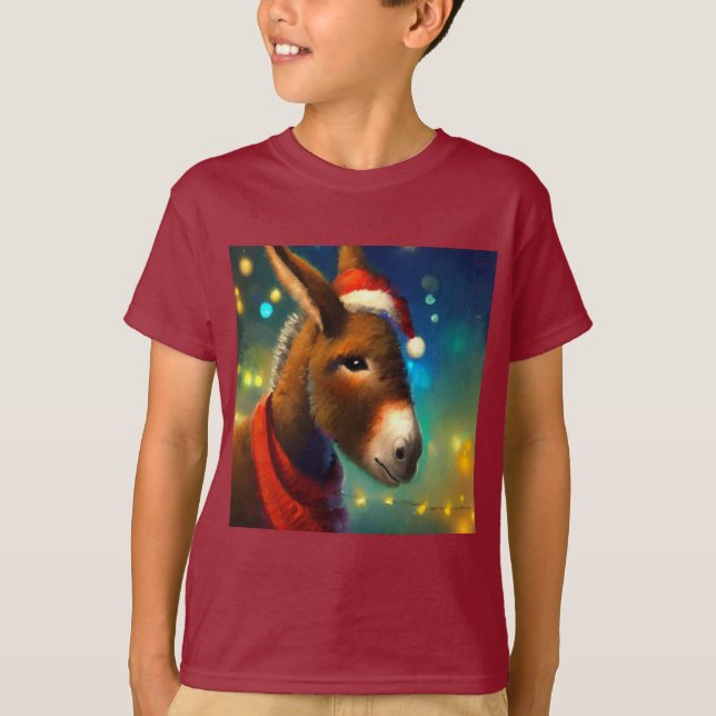 Christmas Donkey 3 T-Shirt (Front)