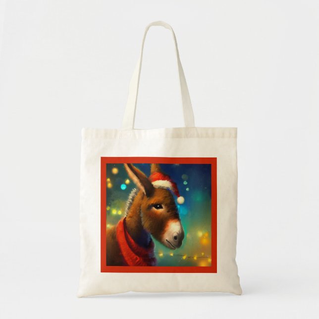 Christmas Donkey 3 Tote Bag (Front)