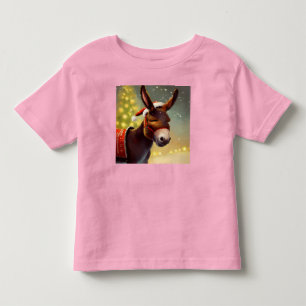 Christmas Donkey 4 Toddler T-shirt