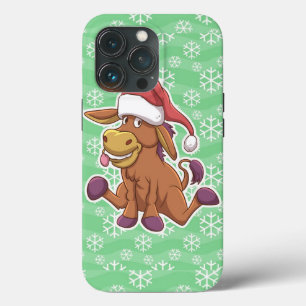 Christmas Donkey Cartoon iPhone 13 Pro Case