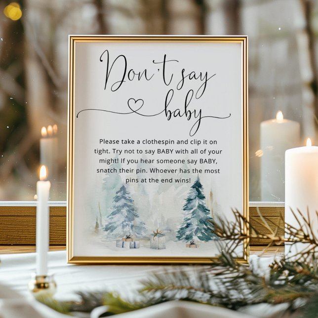 Christmas Don't say baby. Winter don't say baby Poster (Creator Uploaded)