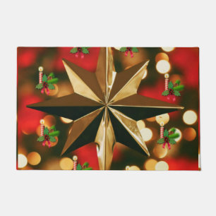 Christmas Door Mat, Candle Doormat