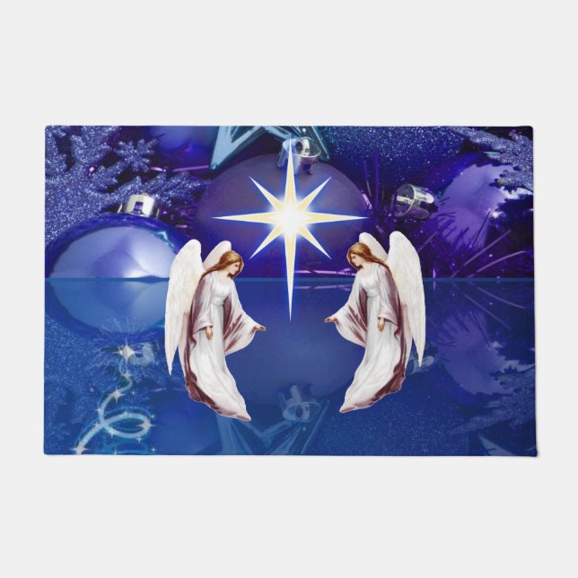 Christmas Door Mat, Christmas Angel Doormat (Front)