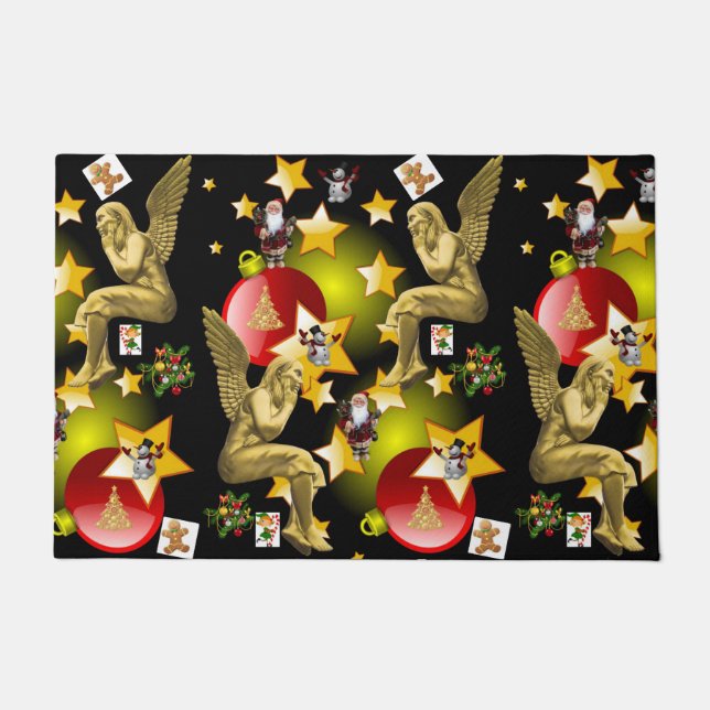 Christmas Door Mat, Christmas Angel Doormat (Front)