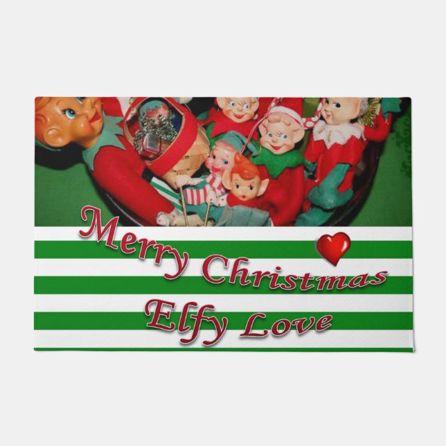 Christmas Door Mat, Elf Doormat (Front)