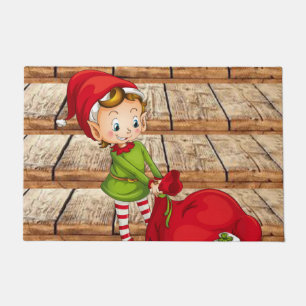 Christmas Door Mat, Elf Doormat