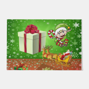 Christmas Door Mat, Elf Doormat