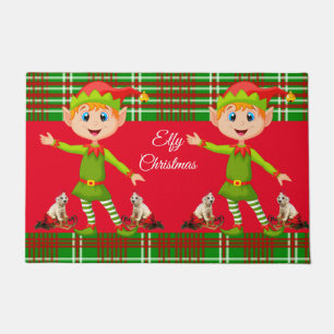 Christmas Door Mat, Elf Doormat