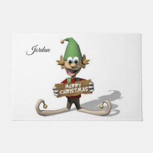 Christmas Door Mat, Elf Doormat