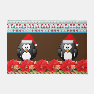 Christmas Door Mat, Penguin Doormat