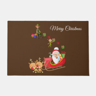Christmas Door Mat, Santa Doormat