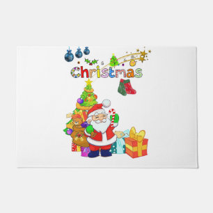 Christmas Door Mat, Santa Doormat